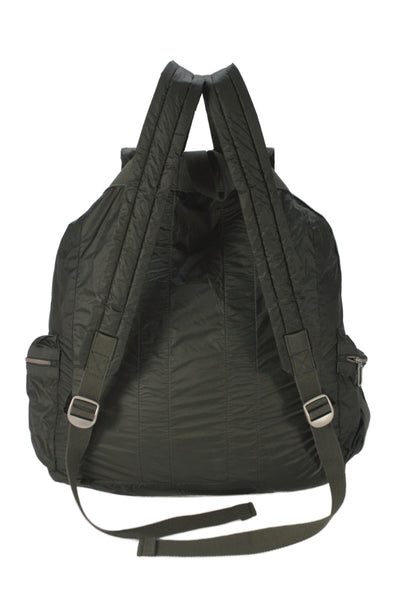 LeSportsac Women's Drawstring Closure Interior Pocket Backpack Green