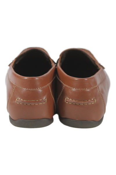 Florsheim Men's Leather Round Toe Slip-On Loafers Shoes Brown Size 8