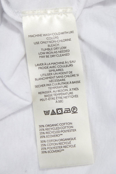 We The Free Women Basic White Crew Neck Short Sleeve T-Shirt Size S