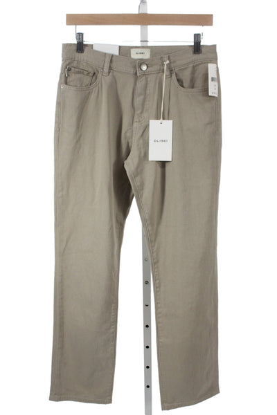 DL 1961 Boys Straight Leg Five Pocket Jean Pants Beige Size 16