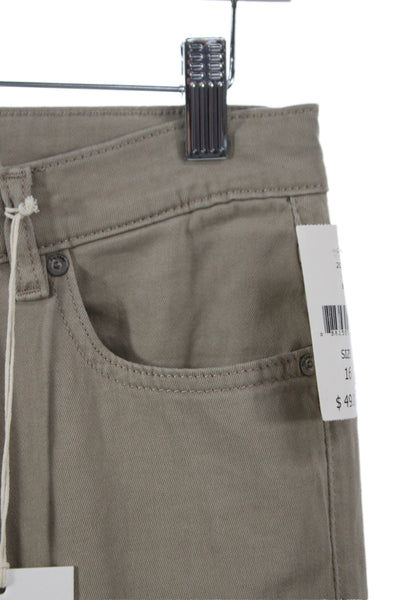 DL 1961 Boys Straight Leg Five Pocket Jean Pants Beige Size 16