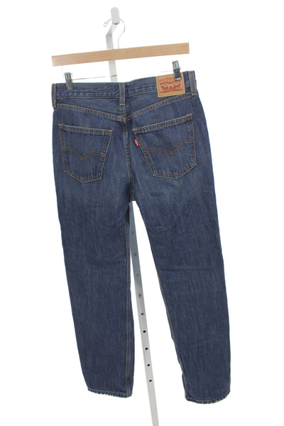 Levi Strauss & Co Mens Straight Jeans Dark Blue 100% Cotton High Rise Size 26