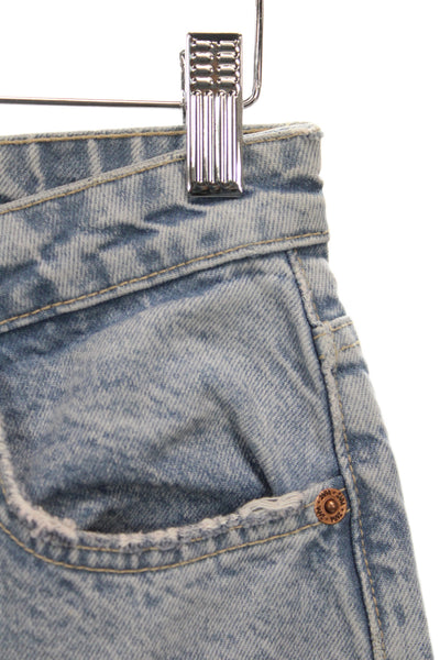 Zara Womens Light Blue Mom Tapered High Rise Stretch Jeans Size 6