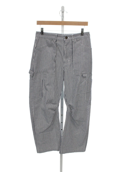 Lioness Unisex Cargo Carpenter Striped Blue Pants Size S