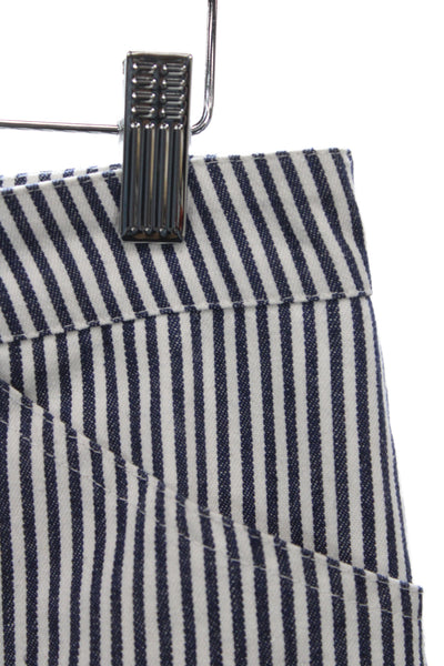 Lioness Unisex Cargo Carpenter Striped Blue Pants Size S