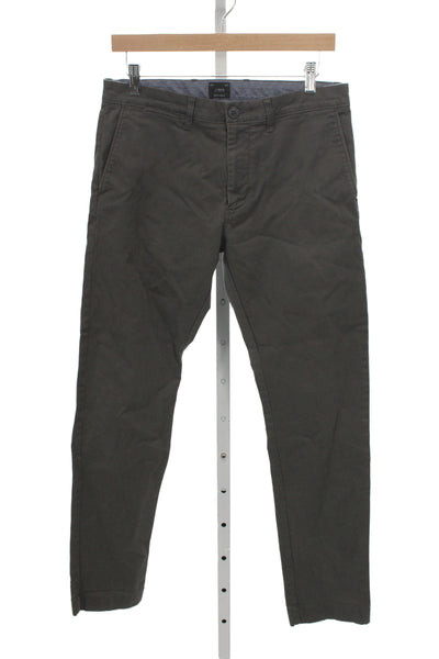 J Crew Men Chinos Dark Gray Button Size 30