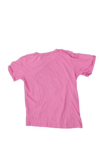 Stella McCartney Kids Girls Cotton Star Fringe Detail T-Shirt Pink Size 14Y