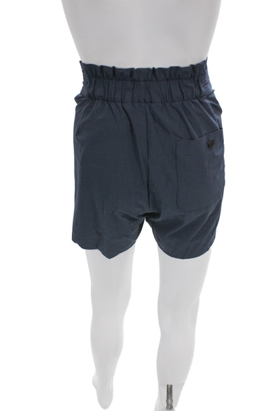 Athleta Unisex Dark Blue Solid Beach Shorts Size 14