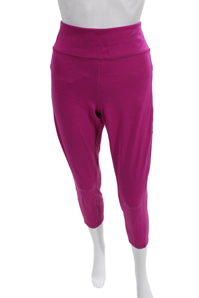 Lululemon Women Pink Capri Cropped Leggings Size 10