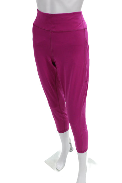 Lululemon Women Pink Capri Cropped Leggings Size 10