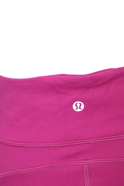 Lululemon Women Pink Capri Cropped Leggings Size 10