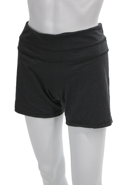 Lululemon Women Sweat Shorts Solid Black Size 12