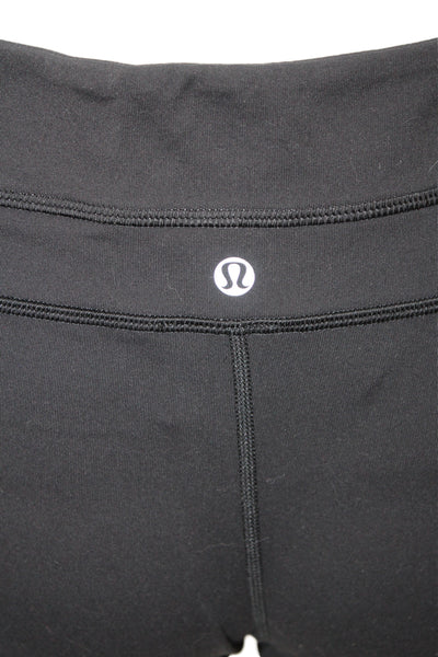 Lululemon Women Sweat Shorts Solid Black Size 12
