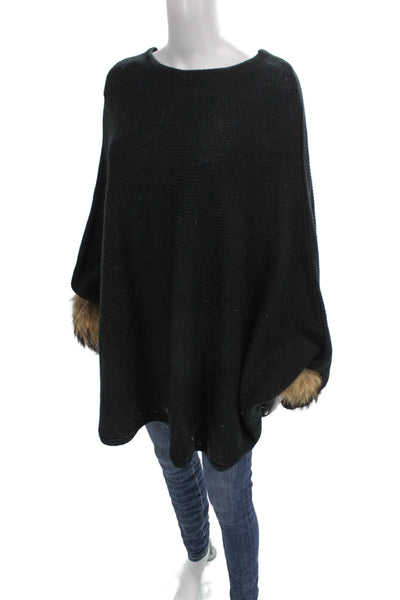 Dolce Cabo Unisex Sweaters Black 100% Cotton Crew Neck Solid Size One
