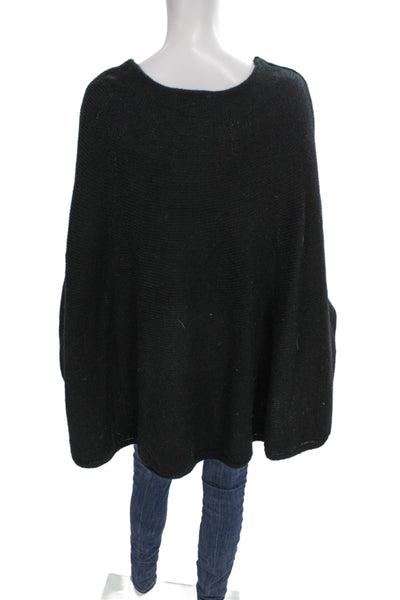 Dolce Cabo Unisex Sweaters Black 100% Cotton Crew Neck Solid Size One
