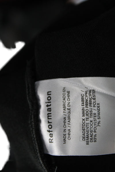 Reformation Womens Black Sleeveless Tank 90s Solid Button Size S