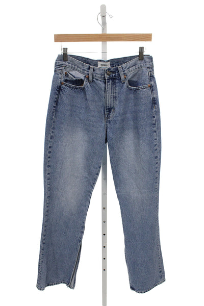 Pistola Women Straight Cropped Hi Rise Blue Jeans Size 28