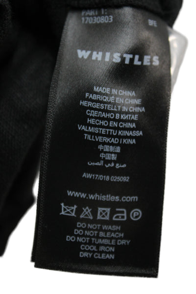 Whistles Womens Linen Short Sleeve Jumpsuit Black Size S