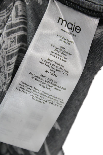 Maje Women Long Sleeve Top Size 1