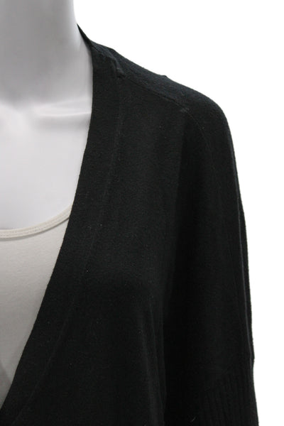ATM Unisex Black V-Neck Cardigan Long Sleeve Size M