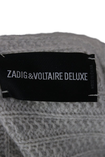 Zadig & Voltaire Unisex Beige Striped Pullover 3/4 Sleeve Size One Size