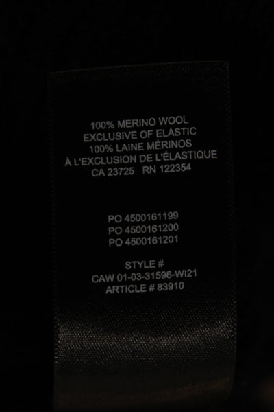 Babaton Unisex Black Pullover Sweater Mock Neck Cap Sleeve Size S