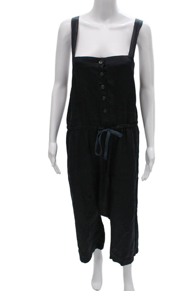 Prairie Underground Women Sleeveless Jumpsuit Black 55% Rayon 45% Cotton Size M