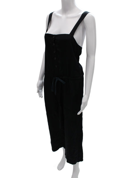 Prairie Underground Women Sleeveless Jumpsuit Black 55% Rayon 45% Cotton Size M