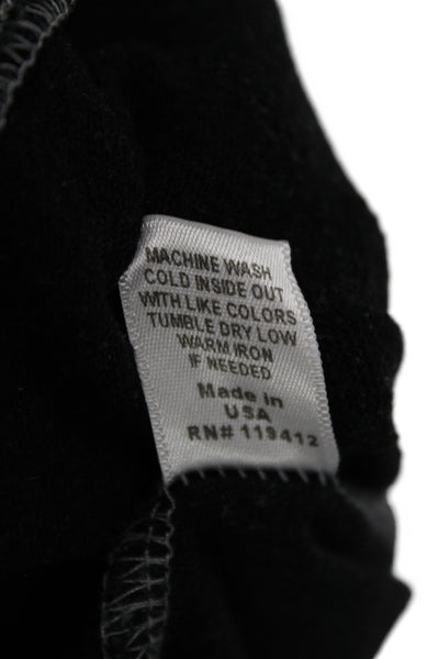 Monrow Womens Black Jogger Sweatpants Stars Drawstring Size L