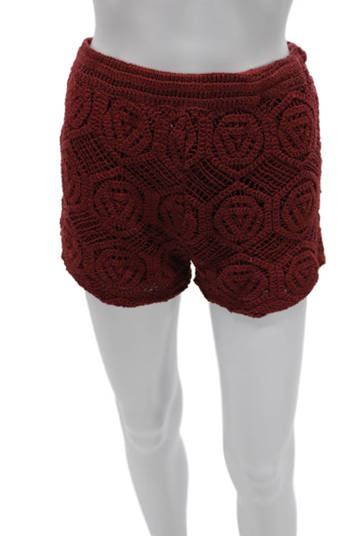 Zara Women Red Sleeveless Top and Shorts Set Size L