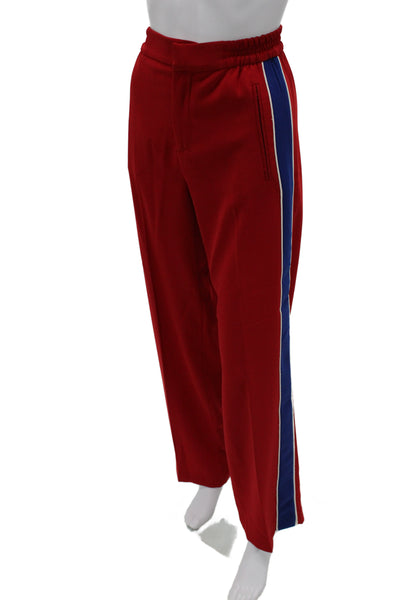 Zara Unisex Sweatpants Red Drawstring 100% Polyester Size S