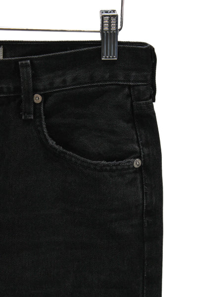 Agolde Women Straight Cropped Dark Gray High Rise Jeans Size 26