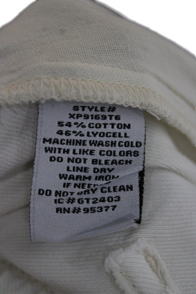 Sanctuary Women Ivory Cargo Pants Drawstring Inseam 27in Size M
