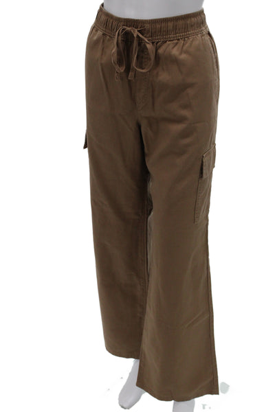 Sanctuary Womens Cargo Pants Brown Lyocell Drawstring 29in Inseam Size M