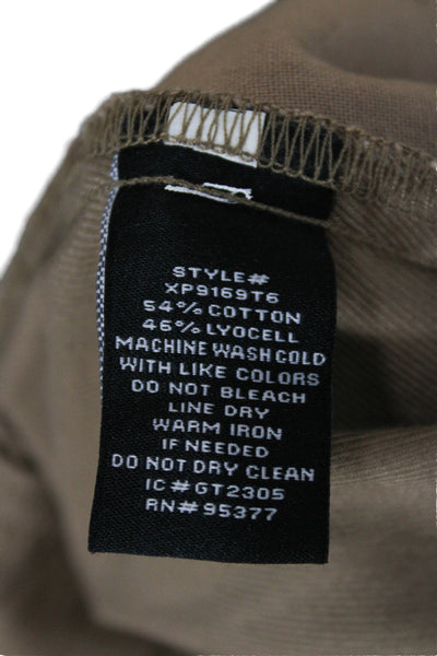 Sanctuary Womens Cargo Pants Brown Lyocell Drawstring 29in Inseam Size M