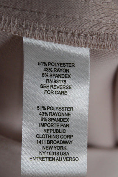 Elie Tahari Women Pullover Sweatshirt Pink V Neck Long Sleeve Size M