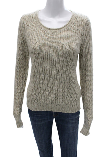 Autumn Cashmere Unisex Beige 100% Cashmere Pullover Sweater Size S