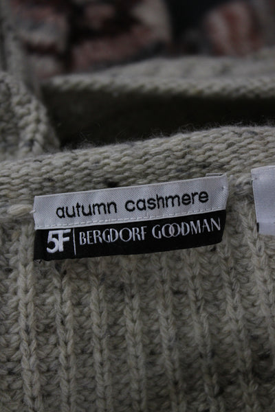 Autumn Cashmere Unisex Beige 100% Cashmere Pullover Sweater Size S