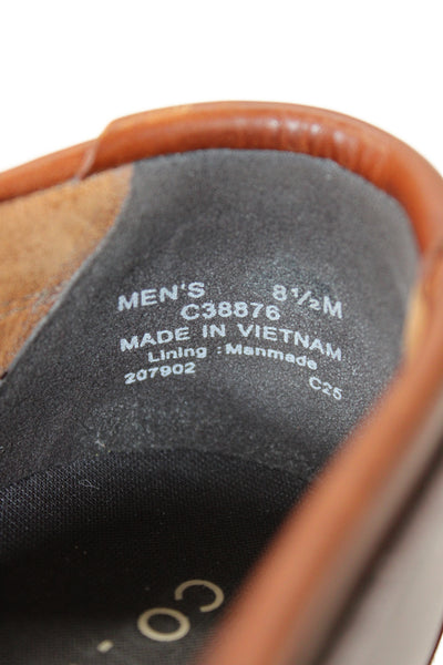 Cole Haan Men's Leather Lace Up Boat Shoes Brown Size 8.5