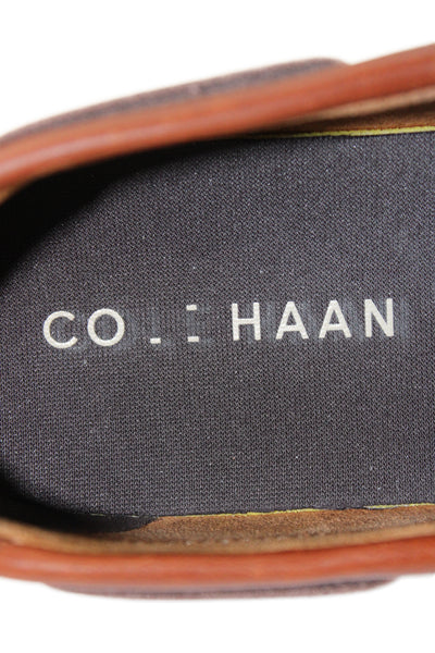 Cole Haan Men's Leather Lace Up Boat Shoes Brown Size 8.5