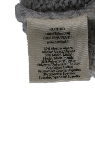 Hartford Unisex Gray Alpaca Blend Pullover Size 1