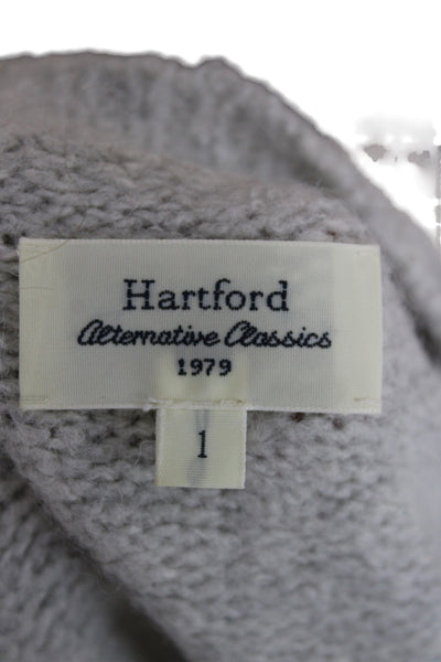 Hartford Unisex Gray Alpaca Blend Pullover Size 1