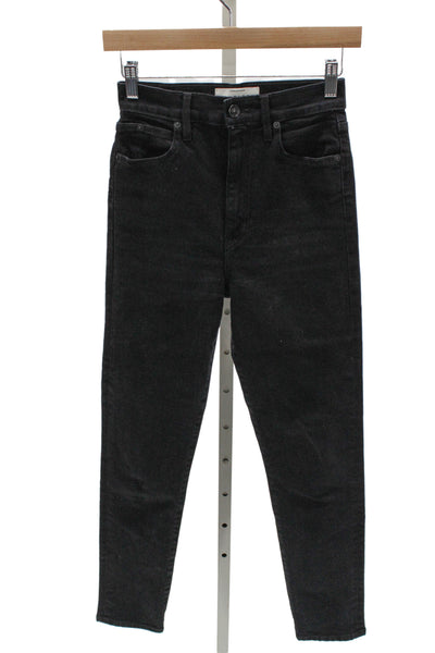 Slvrlake Womens Black Ankle Skinny Jeans Size 25