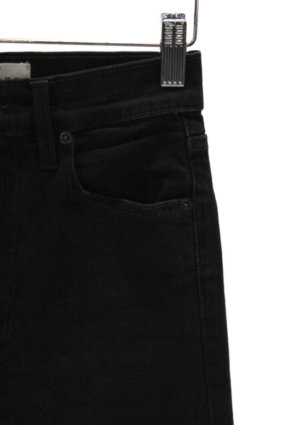 Slvrlake Womens Black Ankle Skinny Jeans Size 25