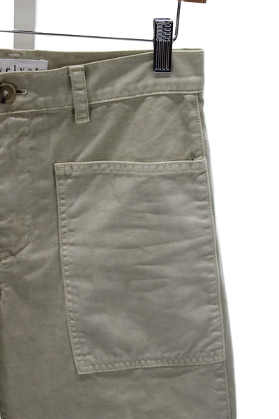 Velvet by Graham & Spencer Unisex Cargo Cropped Beige Cotton Pants Size 2