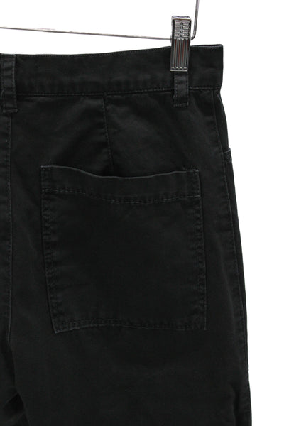 Velvet by Graham & Spencer Unisex Cropped Cargo Pants Black Cotton Size 2