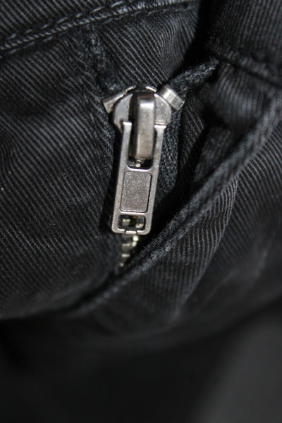 Velvet by Graham & Spencer Unisex Cropped Cargo Pants Black Cotton Size 2