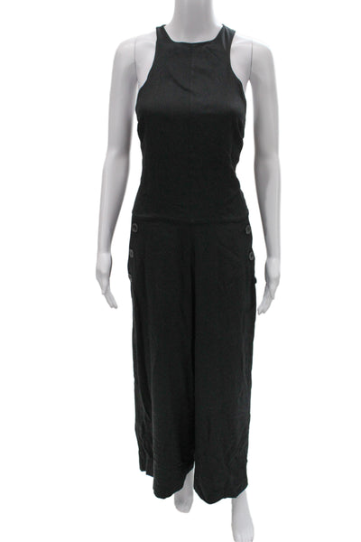 Massimo Dutti Women Sleeveless Black Jumpsuit Size XS