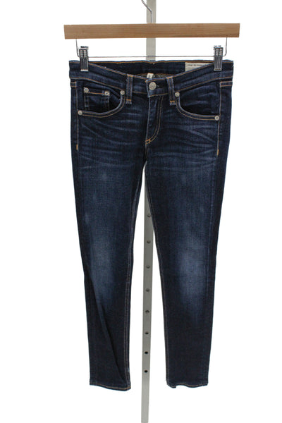 Rag & Bone Jean Women Dark Blue Skinny Ankle Jeans Size 25