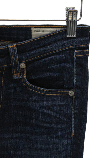 Rag & Bone Jean Women Dark Blue Skinny Ankle Jeans Size 25